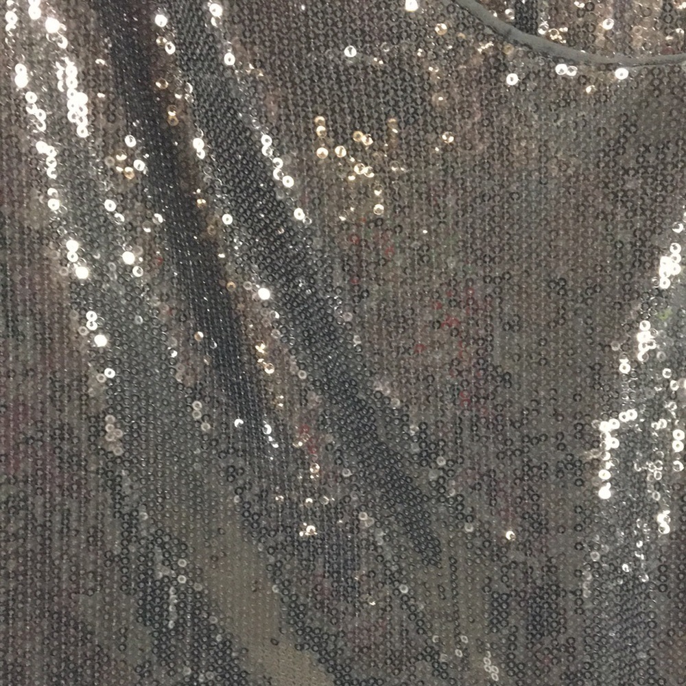 White House Black Market Women’s Black Sleeveless Sequins Top Size XXS Like-NEW - Picture 2 of 6